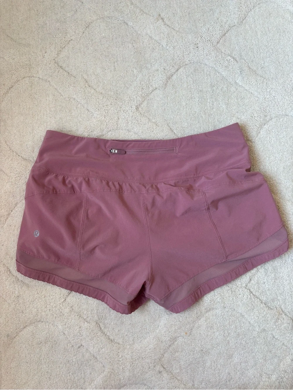 lululemon athletica Rose Mauve Running Shorts